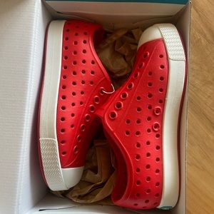 Kids red Native shoes NIB!